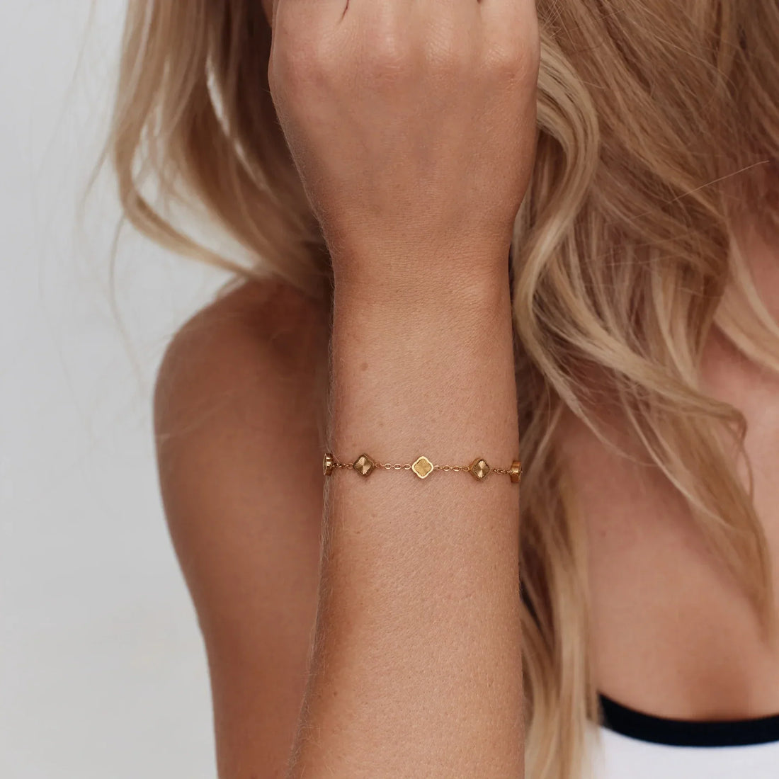 Pulseira Mini Trevo Sunburst