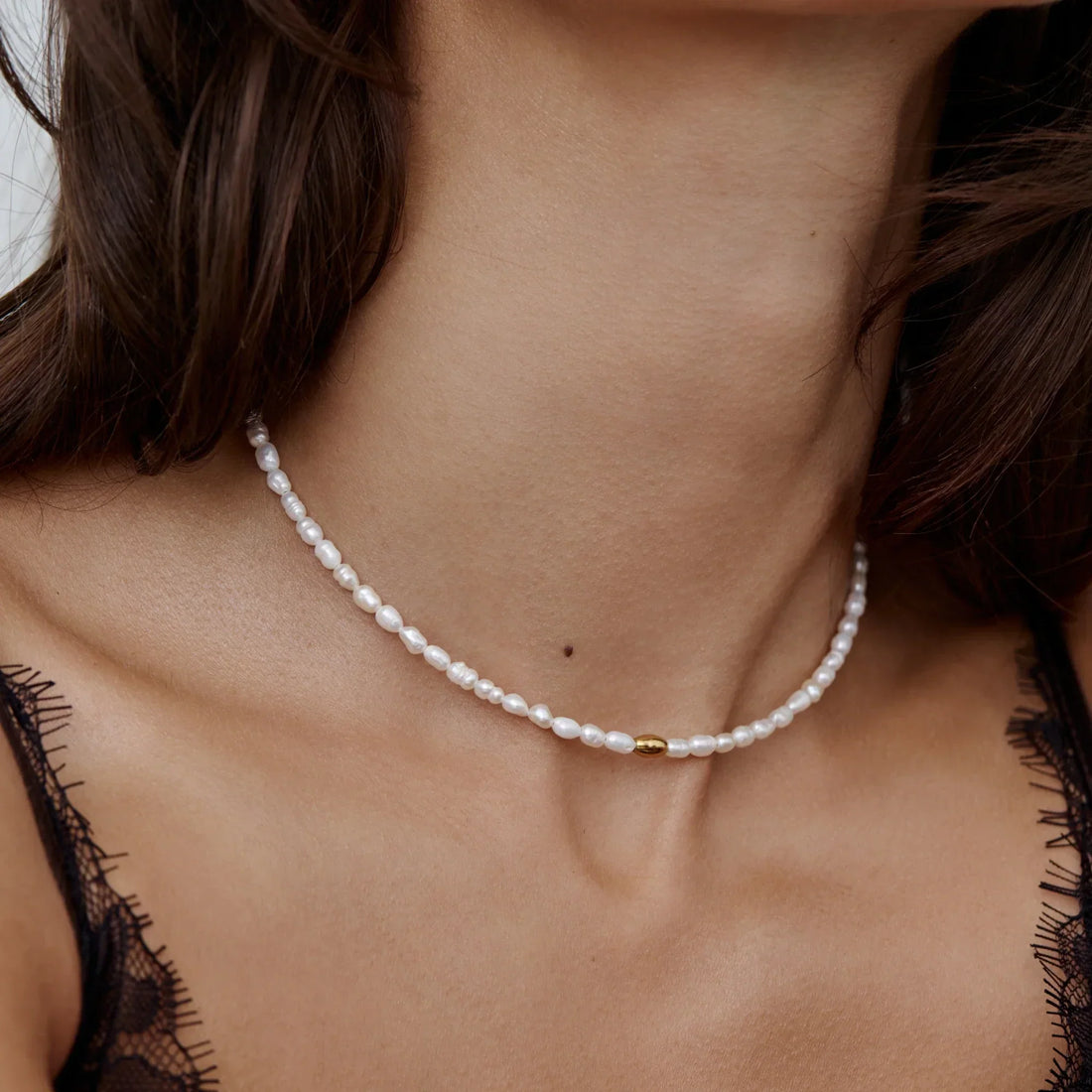 Colar Choker de Pérolas Essencial