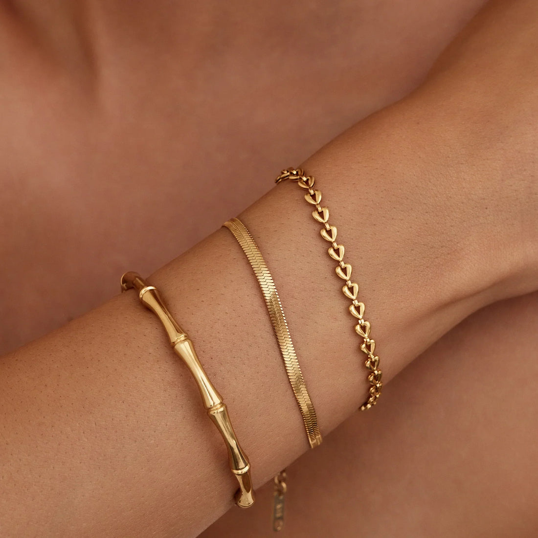 Pulseira Corrente de Corações