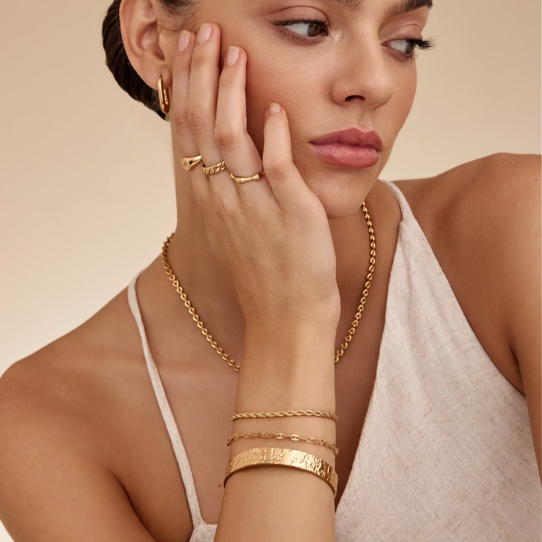 Pulseira Cuff Texturizada