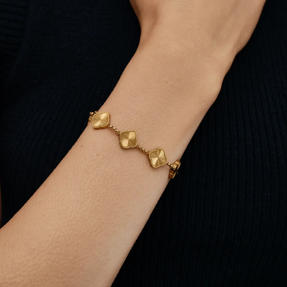 Pulseira Trevo Sunburst
