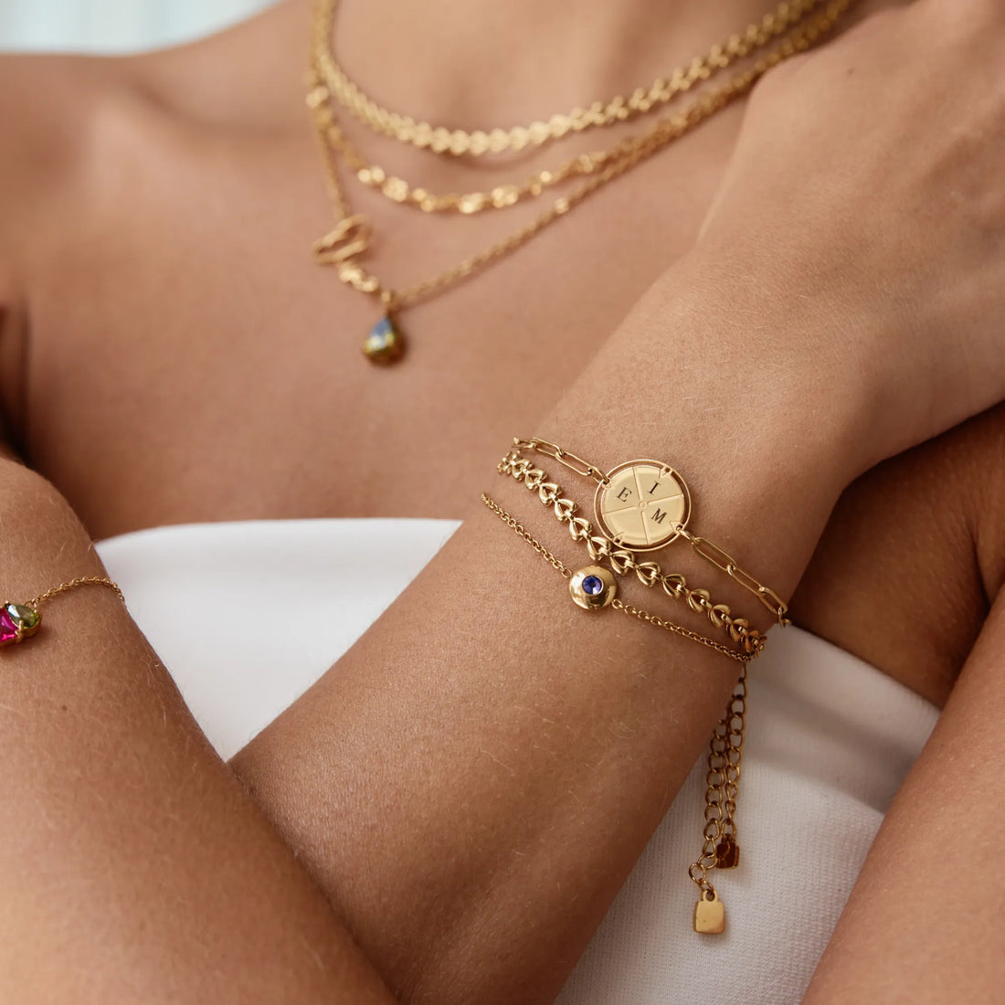 Pulseira de Bússola Gravada