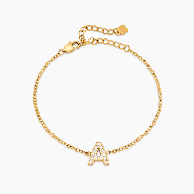 Pulseira Pavê com Inicial