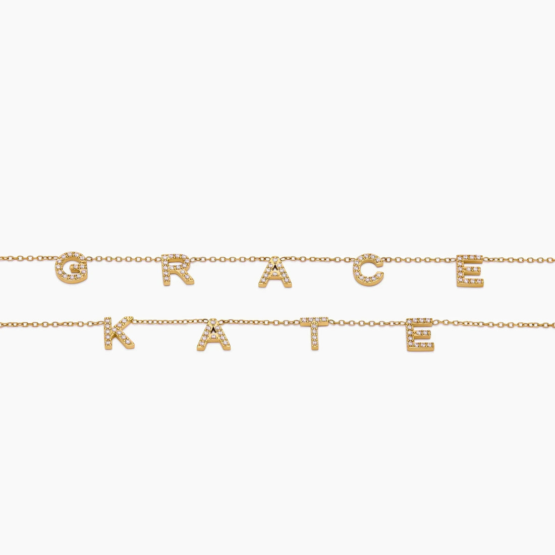 Colar de Nome Personalizado com Pavê