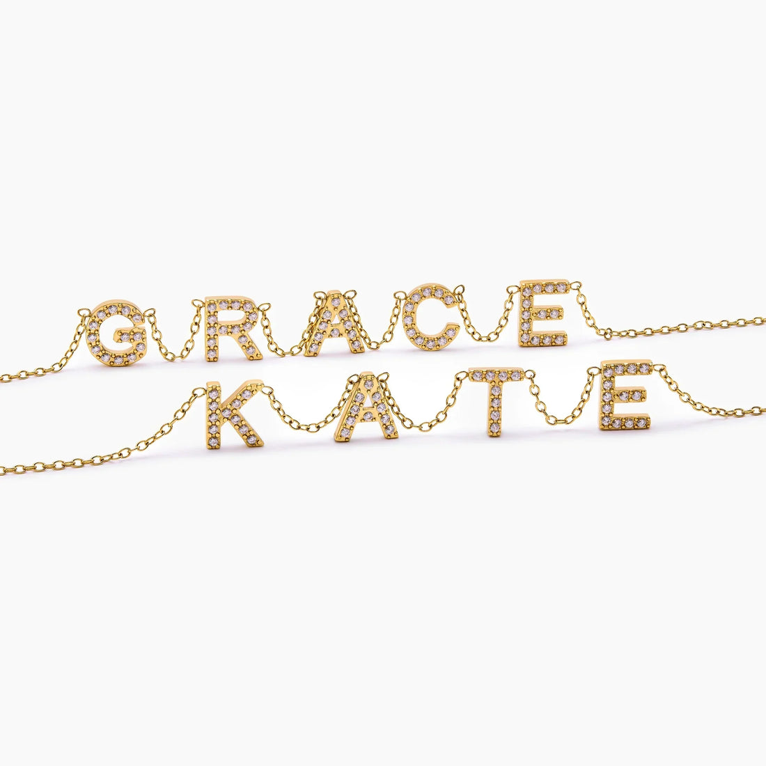 Colar de Nome Personalizado com Pavê