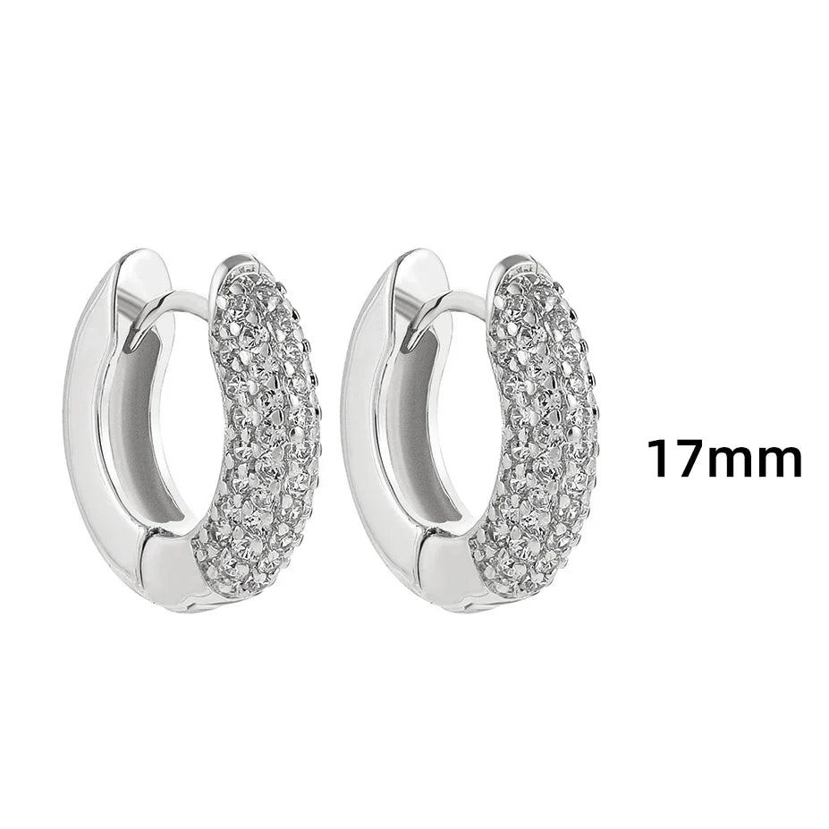 Stainless Steel Big Circle Hoop Earrings