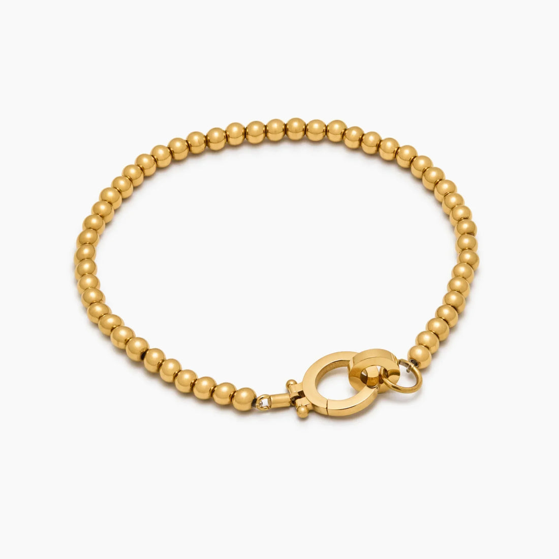 Pulseira de Contas Dourada Essential