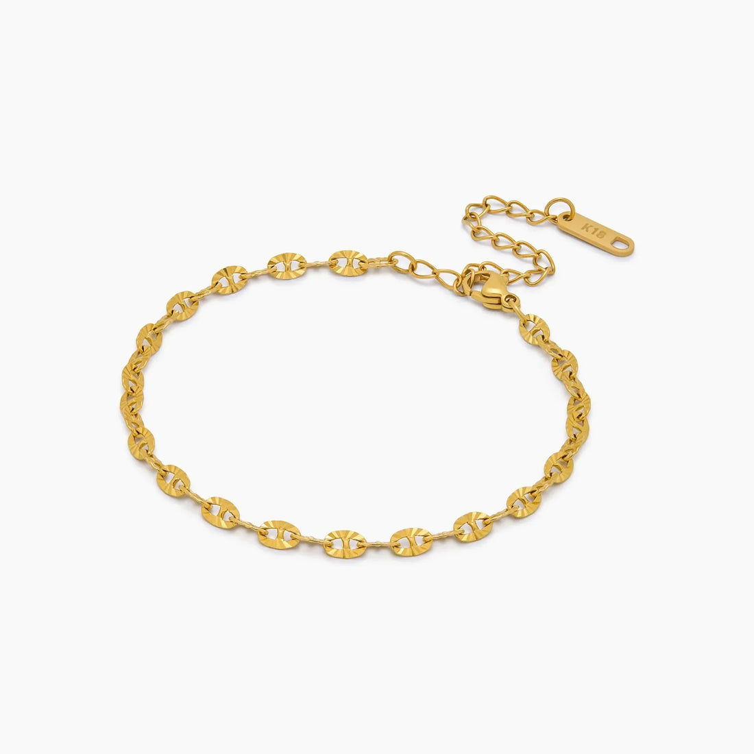 Pulseira de Corrente com Elos Sequin Bold