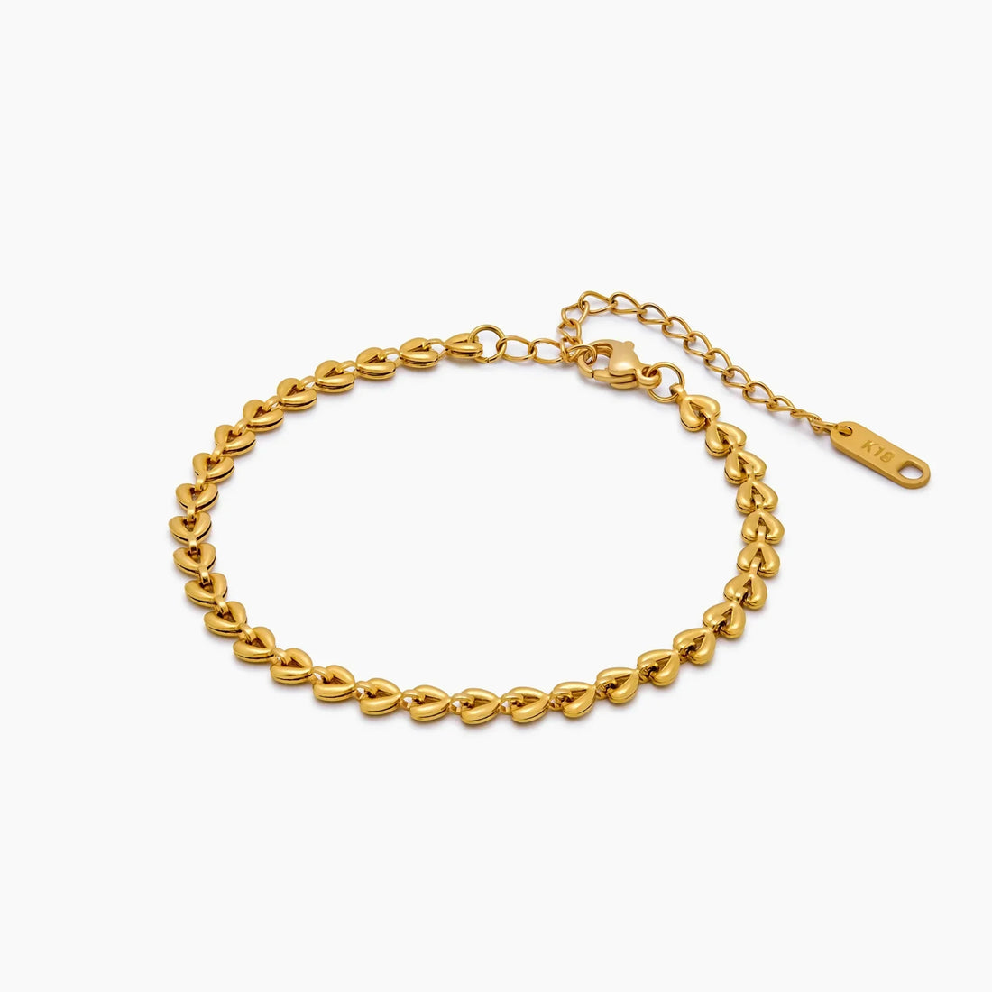 Pulseira Corrente de Corações