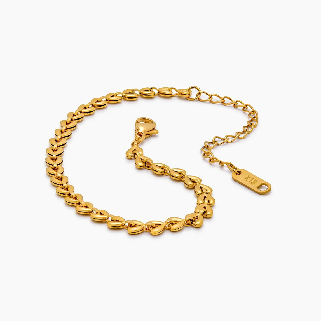 Pulseira Corrente de Corações