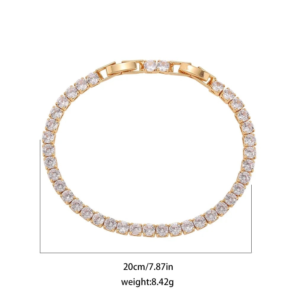 Pulseira Riviera de Zircônia Cúbica