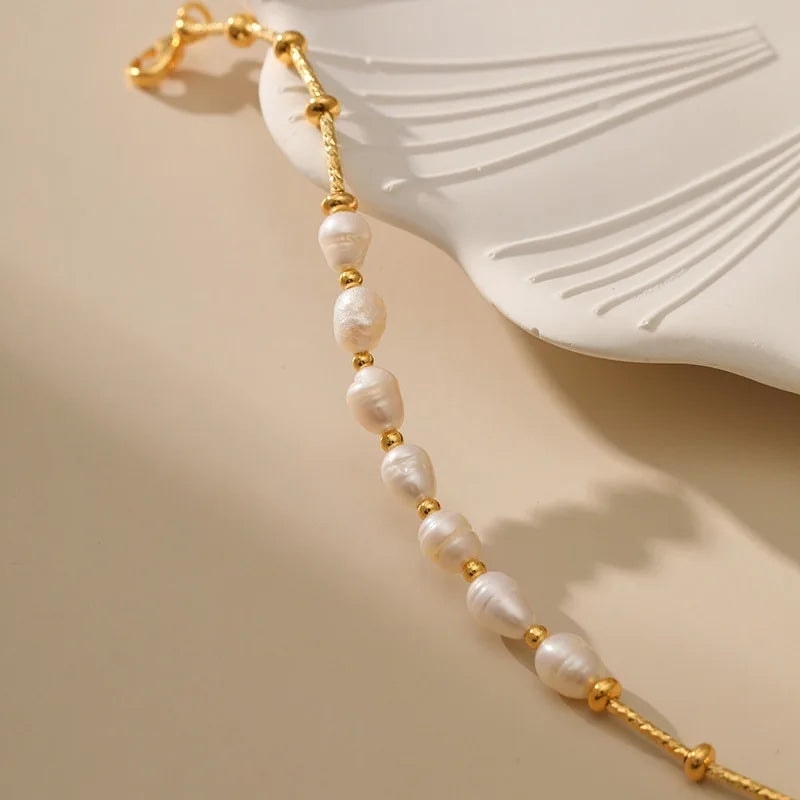 Pulseira de Pérola de Água Doce