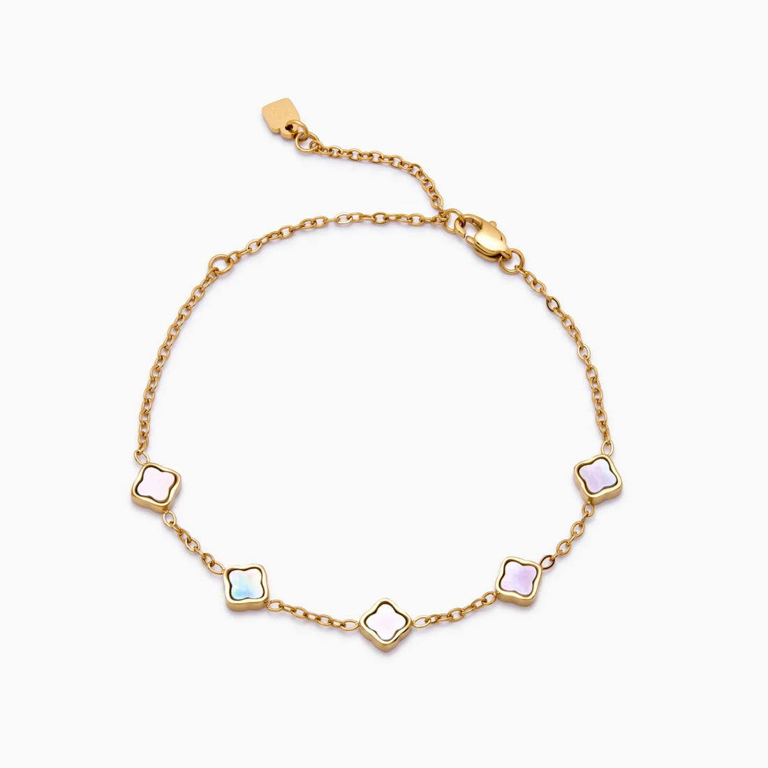 Pulseira Mini Trevo com Pérola