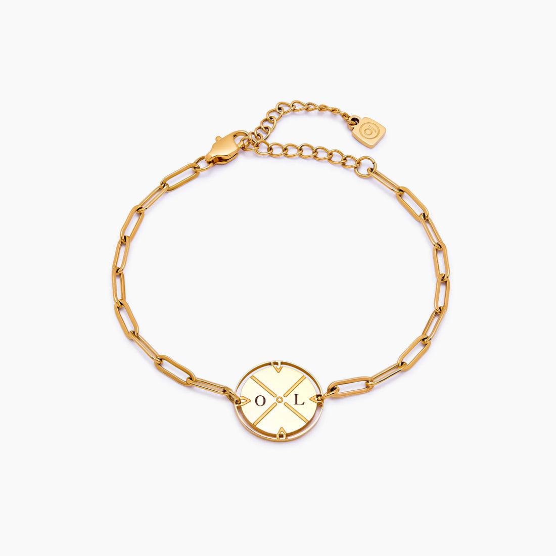 Pulseira de Bússola Gravada