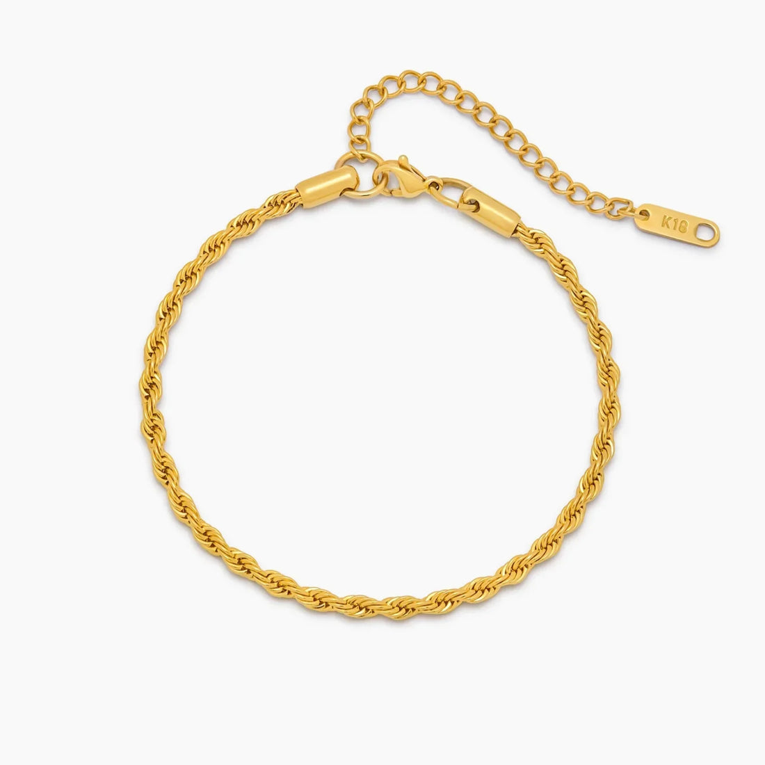 Pulseira de Corrente Trançada