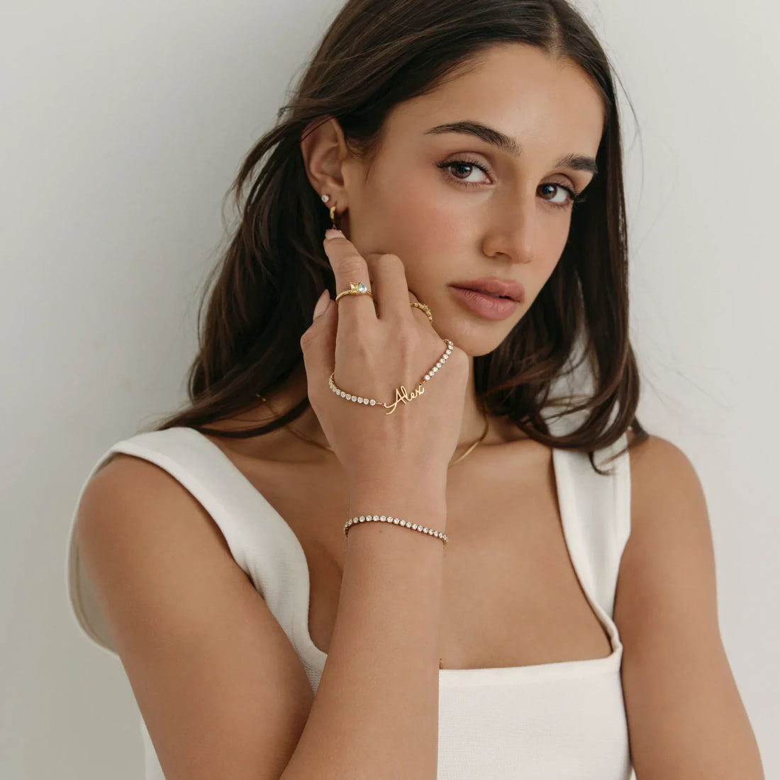 Pulseira Tênis com Nome Personalizado