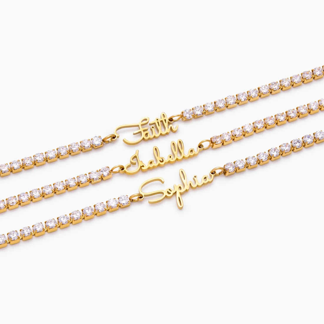 Pulseira Tênis com Nome Personalizado